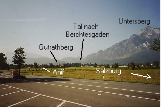 Blick zum Gutrathberg von Hellbrunn aus