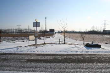 Blick auf die Lager-Hauptstraße Richtung Süden