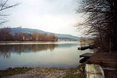 Hafenbecken für den geplanten Ölhafen