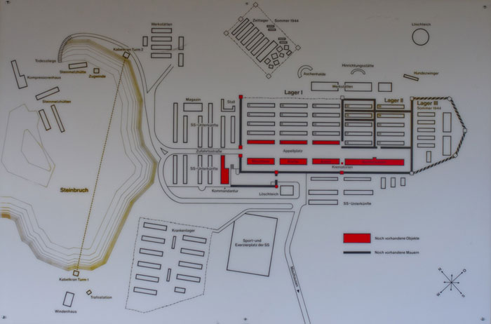 Übersichtsplan des Konzentrationslagers