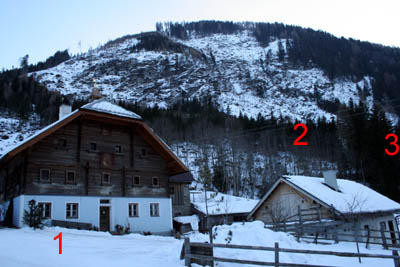 Übersicht der Anlagen im Tal (Ortschaft Schellgaden)