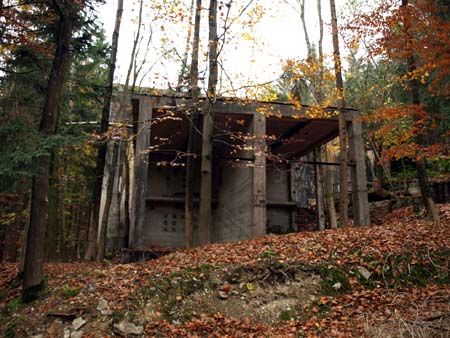 Der Triebwerksteststand im Wald