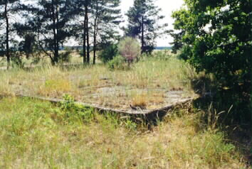 Fundamente eines großen Hangars